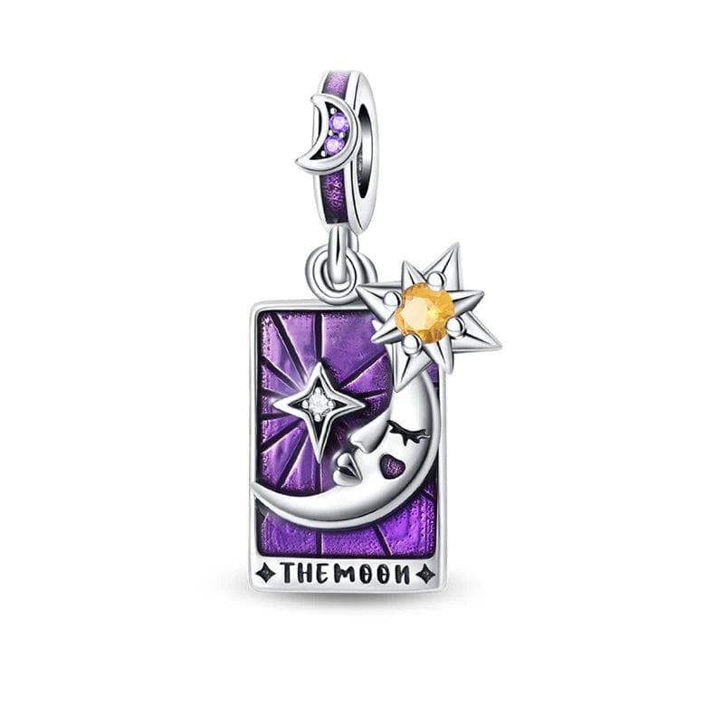 Pangama Jewelry Enchanting Moon Tarot Card Charm