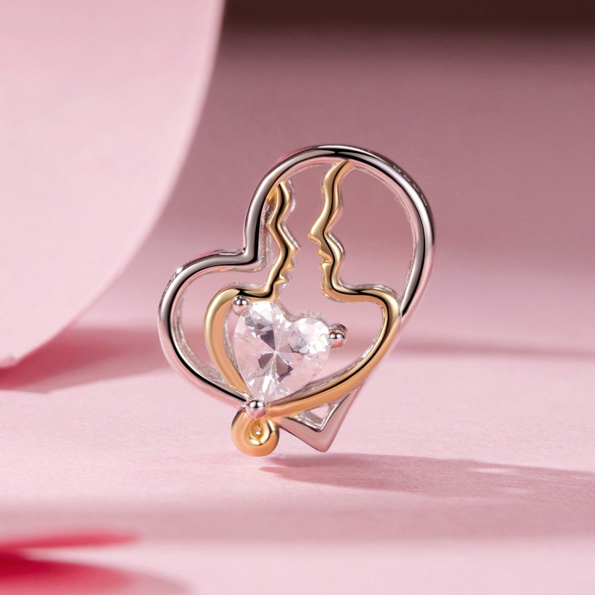 Pangama Jewelry Eternal Soulmates Silhouette Heart Charm