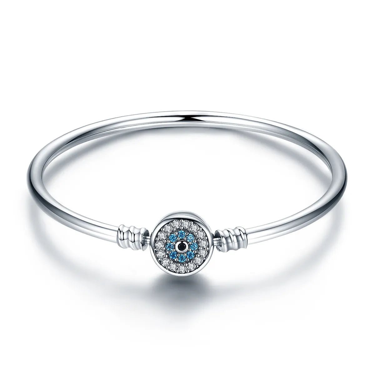 Pangama Jewelry Evil Eye Pavé Charm Bangle