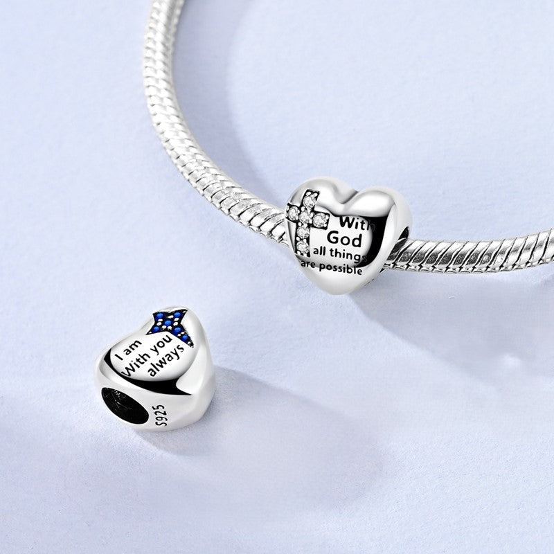 Pangama Jewelry Faith & Blessings Heart Charm