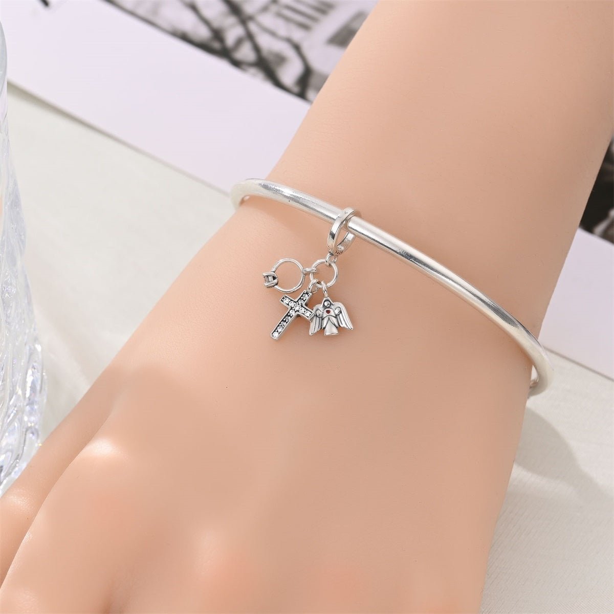 Pangama Jewelry Faith, Hope & Love Dangle Charm