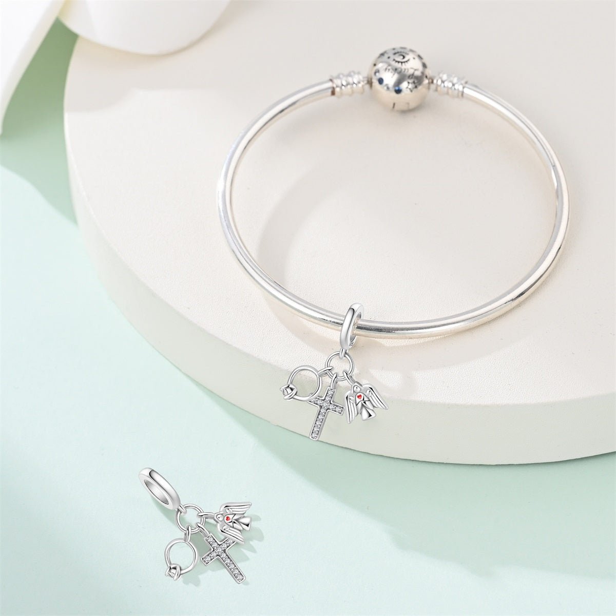 Pangama Jewelry Faith, Hope & Love Dangle Charm