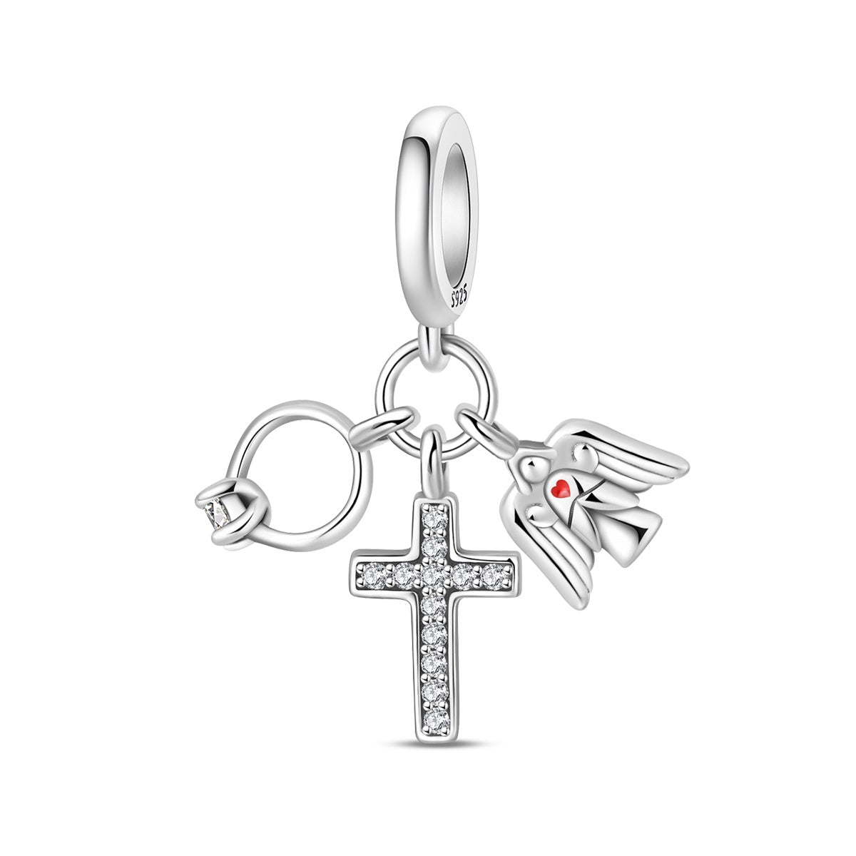 Pangama Jewelry Faith, Hope & Love Dangle Charm