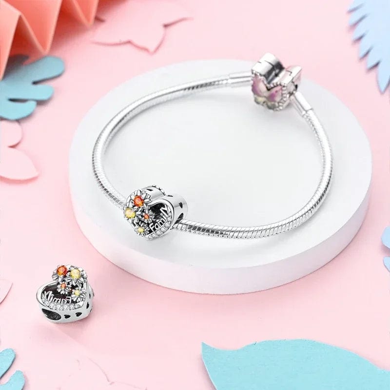 Pangama Jewelry Family Heart Charm