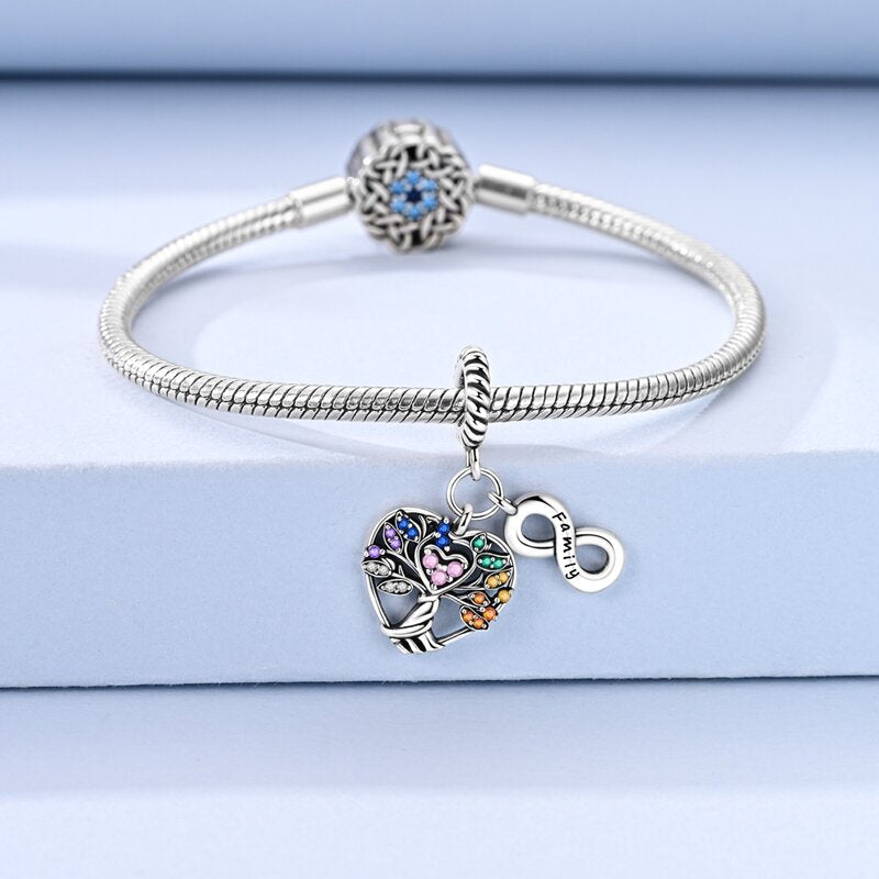 Pangama Jewelry Family Tree Infinity Dangle Charm