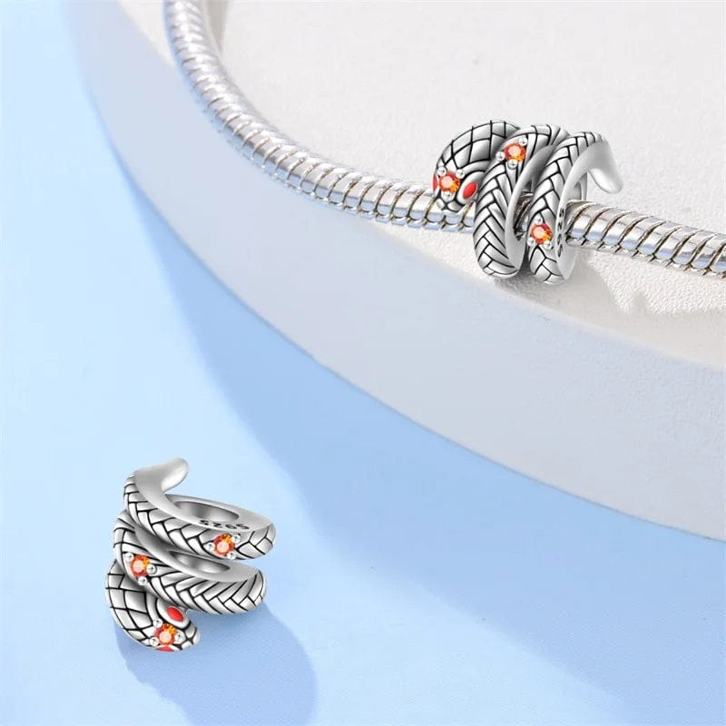 Pangama Jewelry Curled Snake Charm