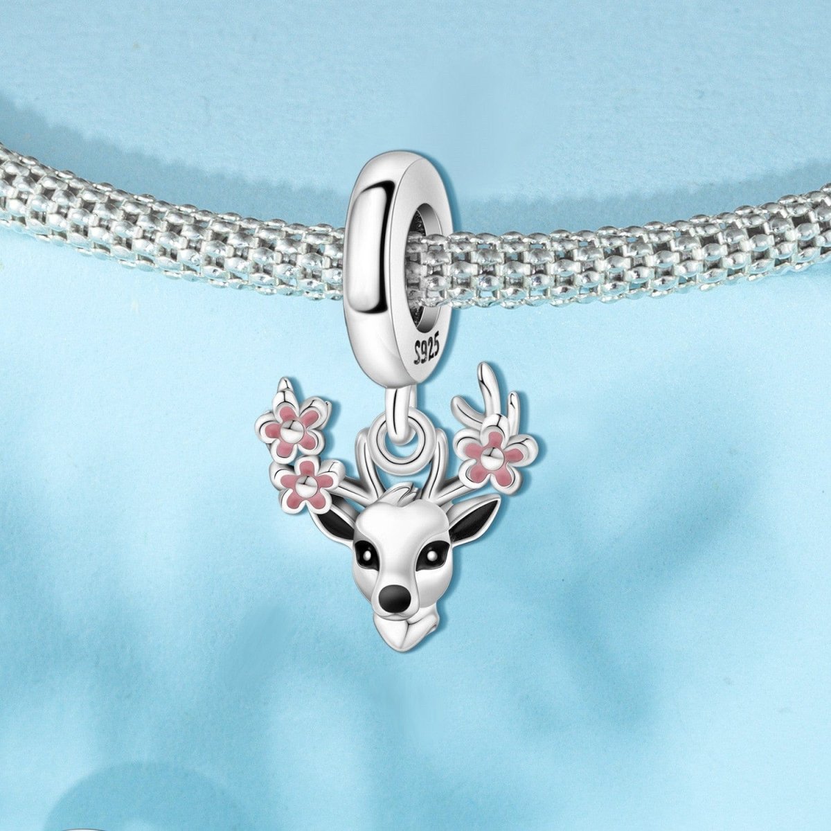 Pangama Jewelry Floral Antler Deer Charm