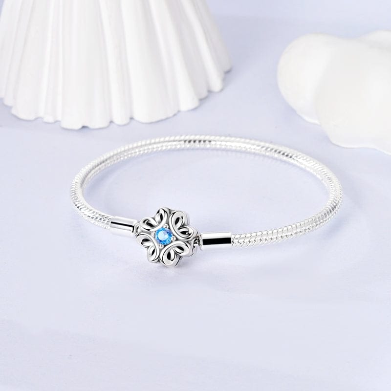Pangama Jewelry Floral Blue Gem Elegance Bracelet