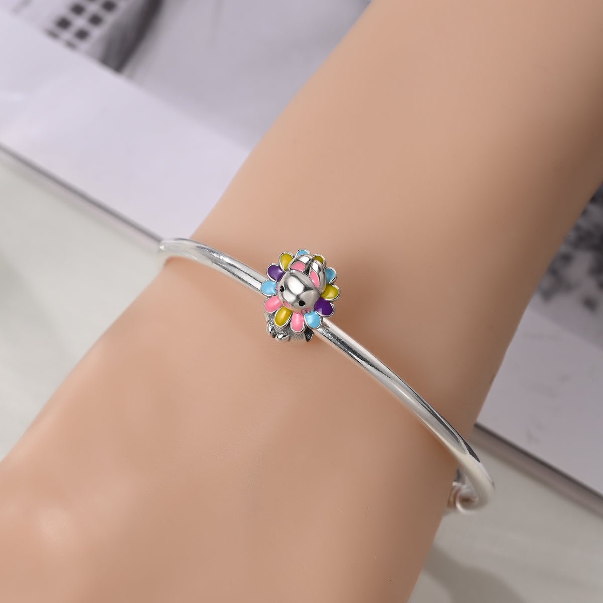 Pangama Jewelry Floral Bunny Charm