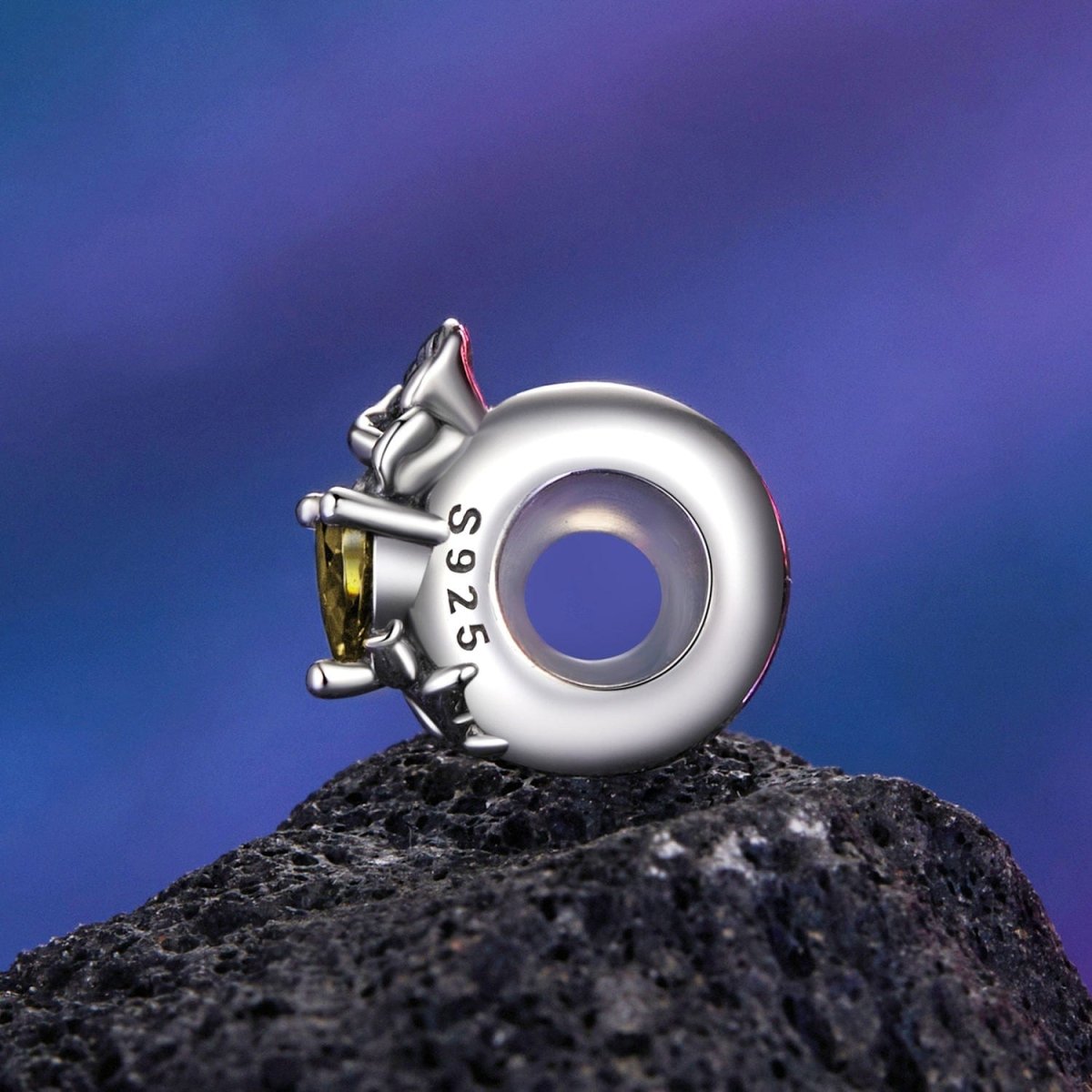 Pangama Jewelry Floral Heart Birthstone Charms