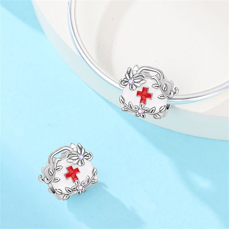 Pangama Jewelry Floral Medical Bag Charm