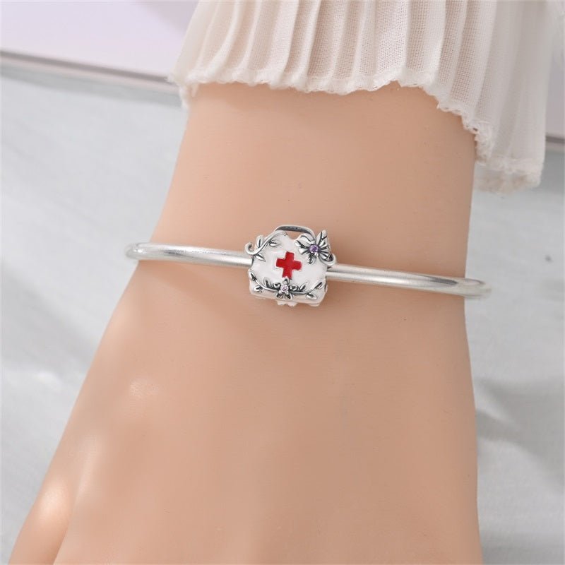 Pangama Jewelry Floral Medical Bag Charm