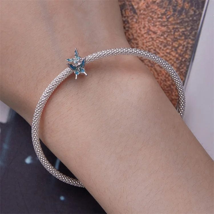 Pangama Jewelry Fluttering Blue Duo Butterfly Charm