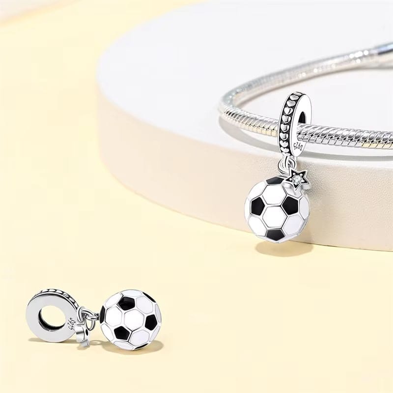Pangama Jewelry Football Star Dangle Charm