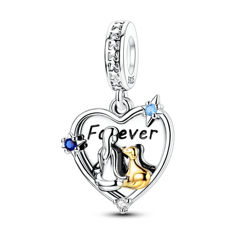 Pangama Jewelry Forever & Always Heart Locket Dangle Charm