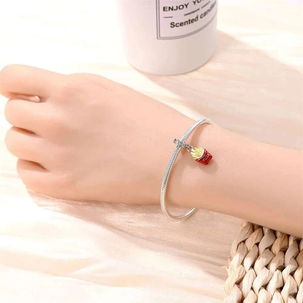 Pangama Jewelry French Fries Dangle Charm