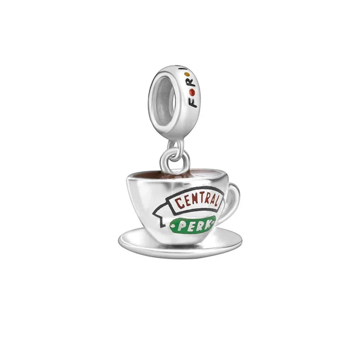 Pangama Jewelry Friends TV Series Central Perk Coffee Cup Dangle Charm