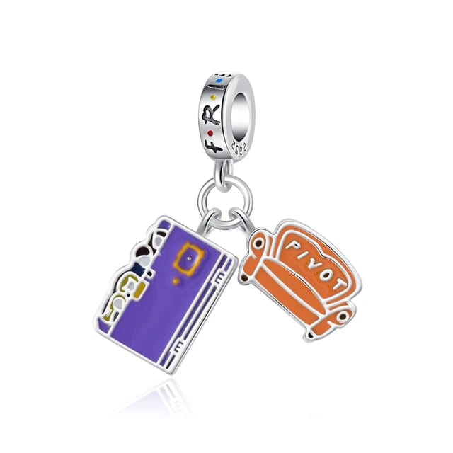 Pangama Jewelry Friends TV Series Door and Central Perk Sofa Dangle Charm