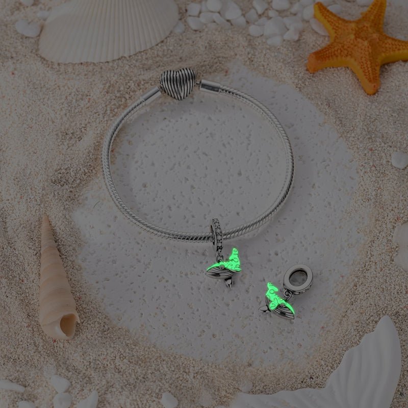 Pangama Jewelry Glow - in - the - Dark Blue Whale Dangle Charm