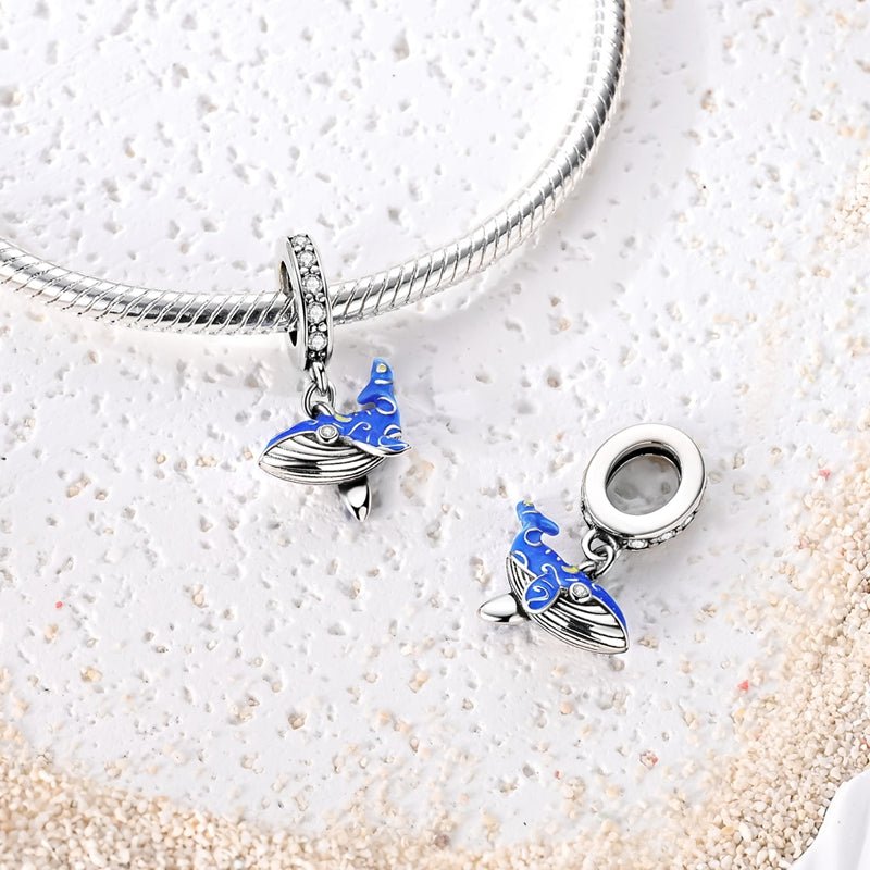 Pangama Jewelry Glow - in - the - Dark Blue Whale Dangle Charm