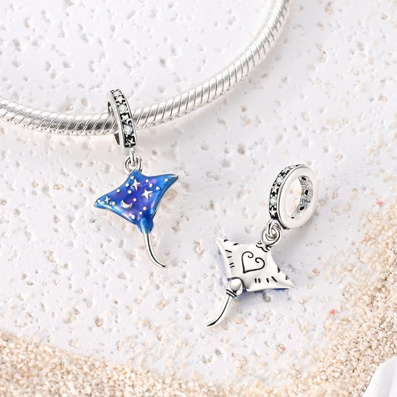 Pangama Jewelry Glow - in - the - Dark Cosmic Stingray Dangle Charm