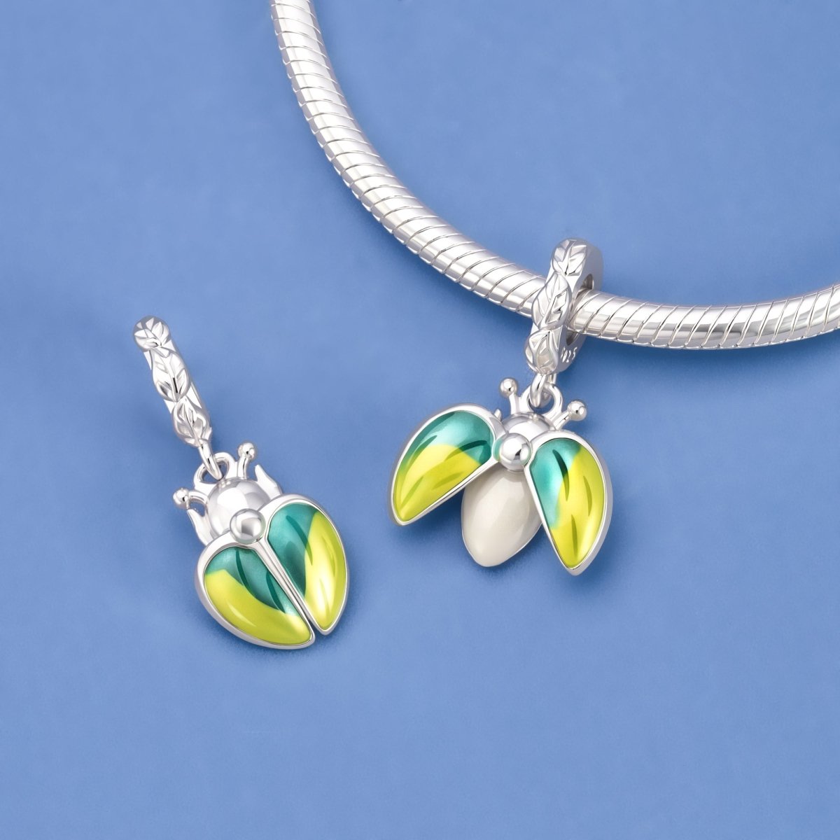 Pangama Jewelry Glow-in-the-Dark Firefly Dangle Charm