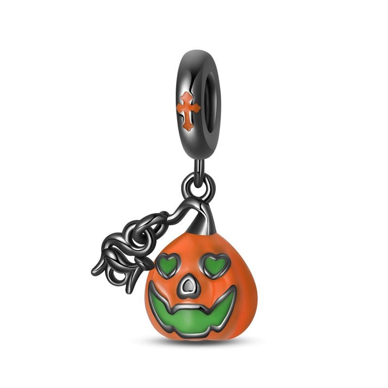 Pangama Jewelry Glow - in - the - Dark Jack - O’ - Lantern Pumpkin Dangle Charm