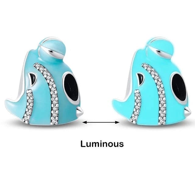 Pangama Jewelry Glow in the Dark Luminous Dolphin Charm