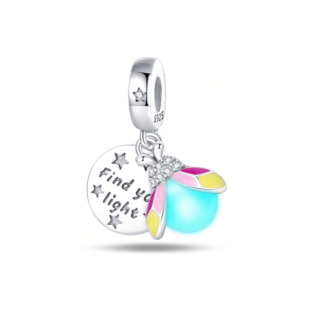 Pangama Jewelry Glow in the Dark Luminous Firefly Charm