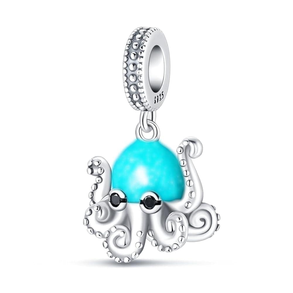 Pangama Jewelry Glow in the Dark Luminous Octopus Dangle Charm