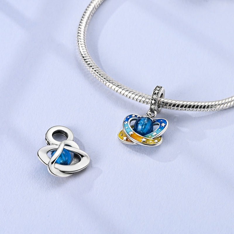 Pangama Jewelry Glow in the Dark Luminous Planet Dangle Charm