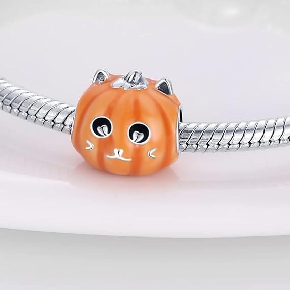 Pangama Jewelry Glow in the Dark Luminous Pumpkin Charm