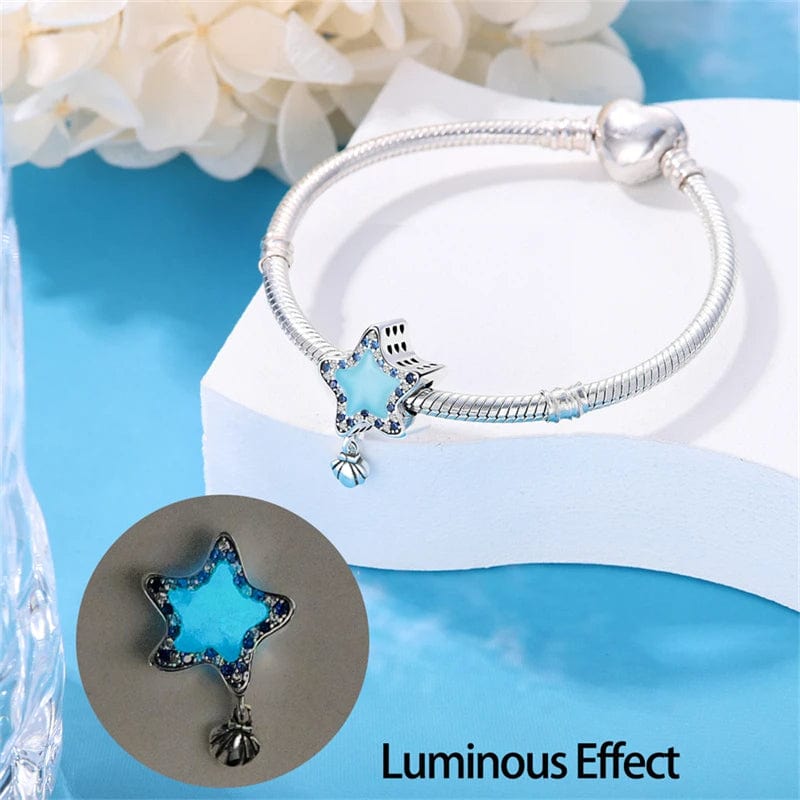 Pangama Jewelry Glow in the Dark Luminous Starfish Charm