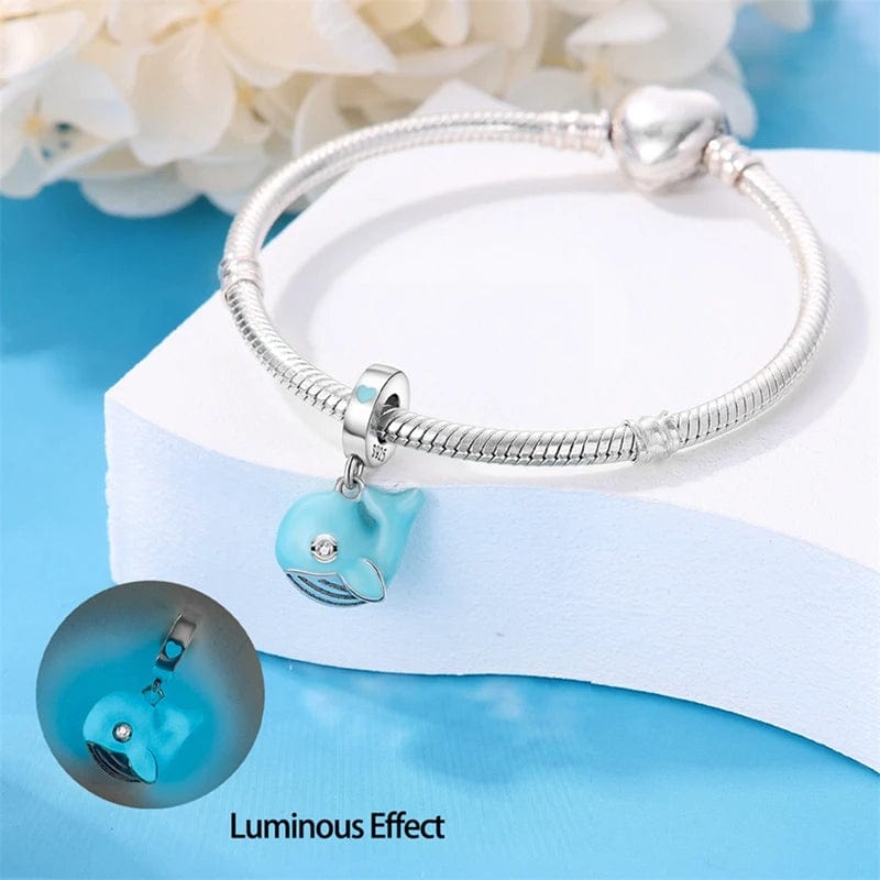 Pangama Jewelry Turquoise - colored Whale Dangle Charm