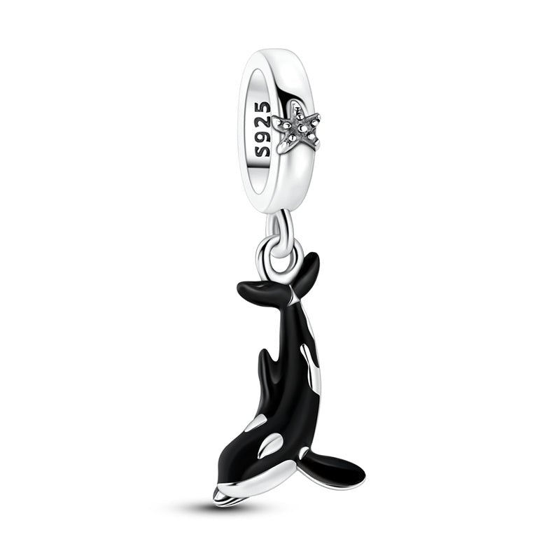 Pangama Jewelry Glow - in - the - Dark Orca Whale Dangle Charm