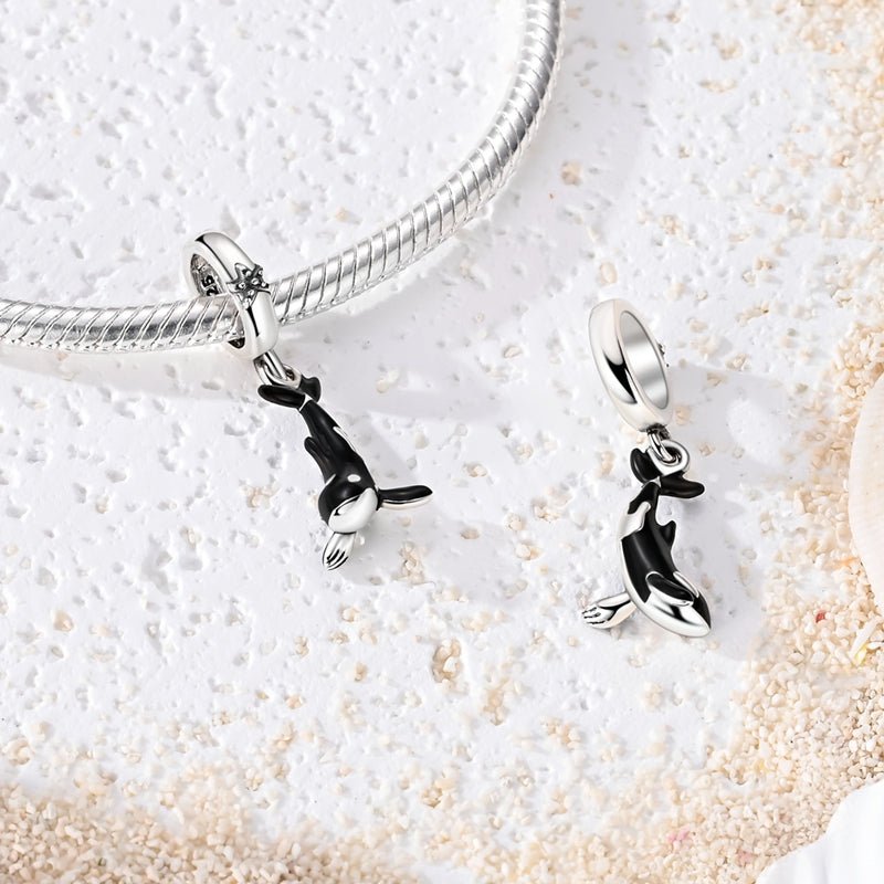 Pangama Jewelry Glow - in - the - Dark Orca Whale Dangle Charm