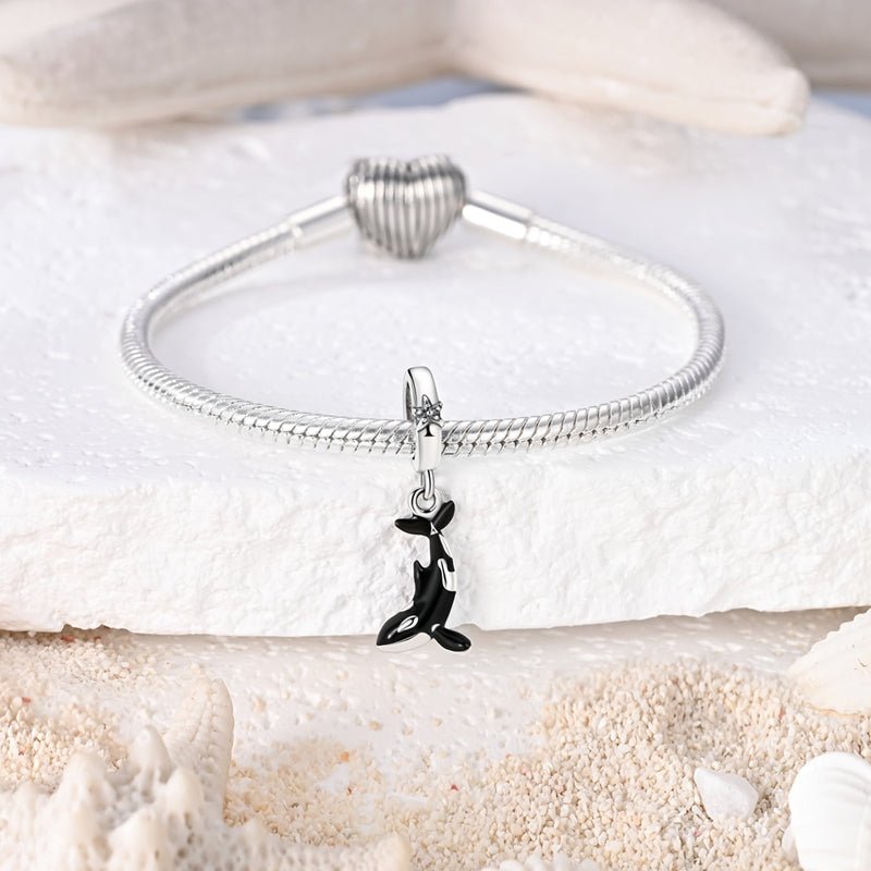 Pangama Jewelry Glow - in - the - Dark Orca Whale Dangle Charm