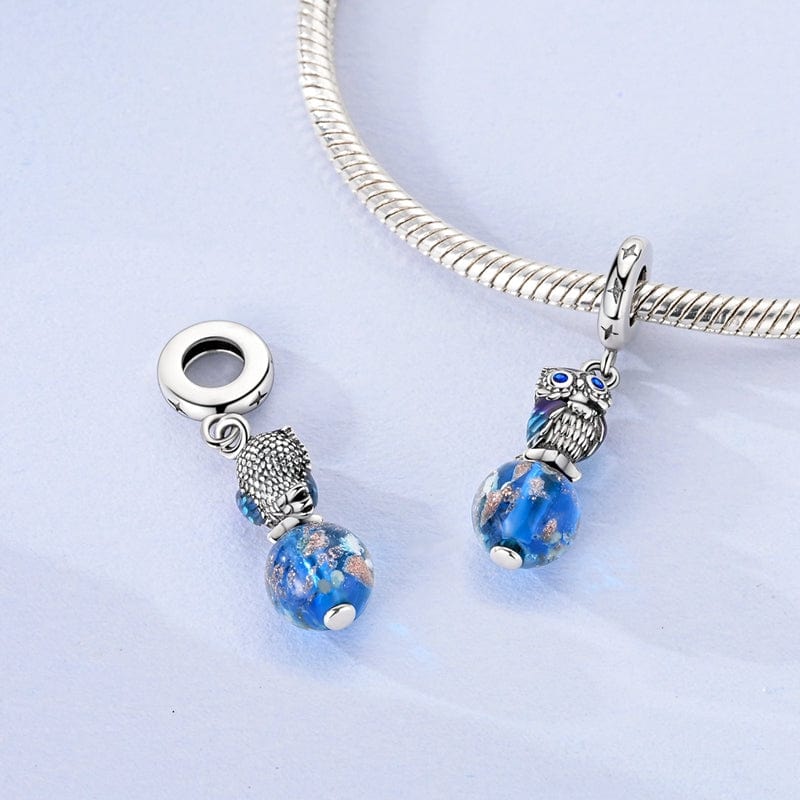 Pangama Jewelry Glow in the Dark Owl Charm