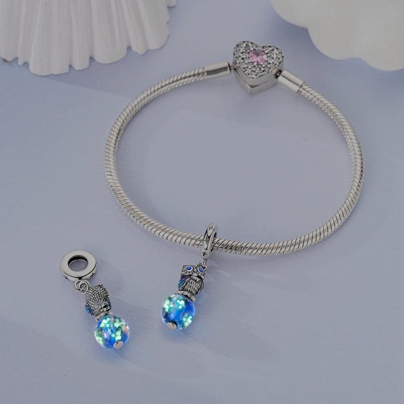 Pangama Jewelry Glow in the Dark Owl Charm