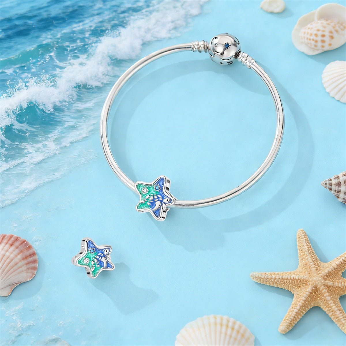 Pangama Jewelry Glow - in - the - Dark Starfish Ocean Charm