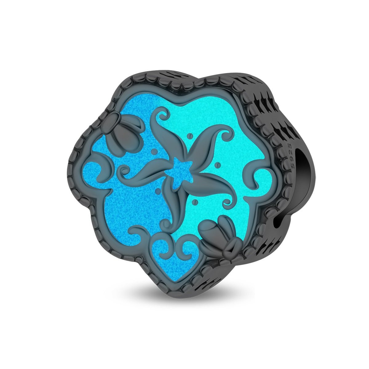 Pangama Jewelry Glow - in - the - Dark Starfish Ocean Heart Charm