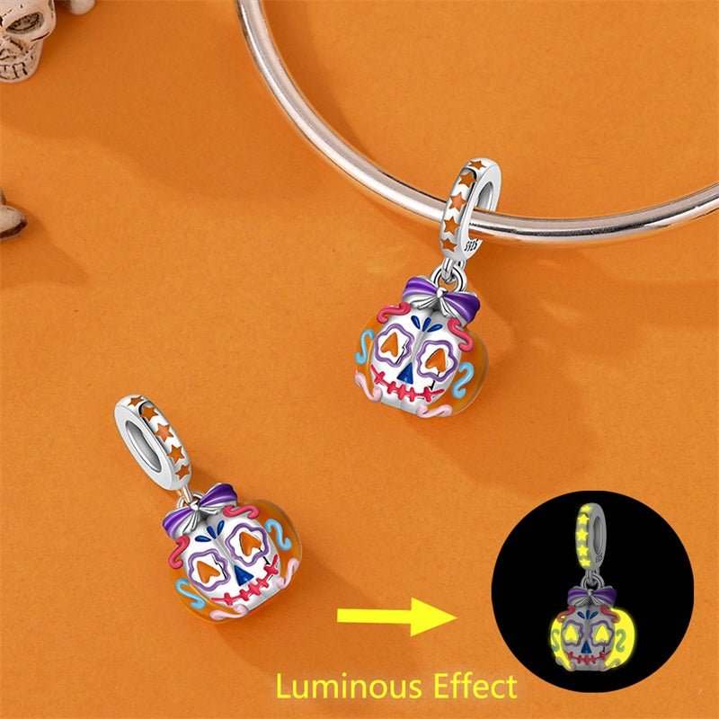 Pangama Jewelry Glow - in - the - Dark Sugar Skull Dangle Charm