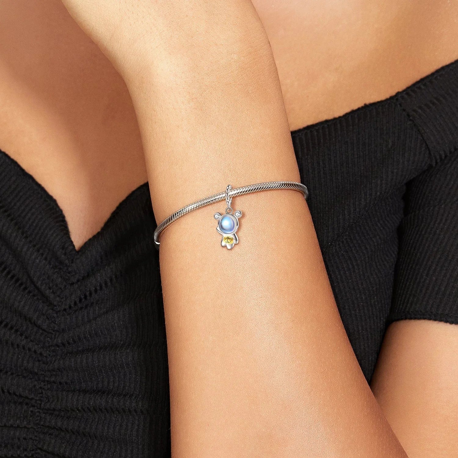 Pangama Jewelry Glowing Bear Dangle Charm