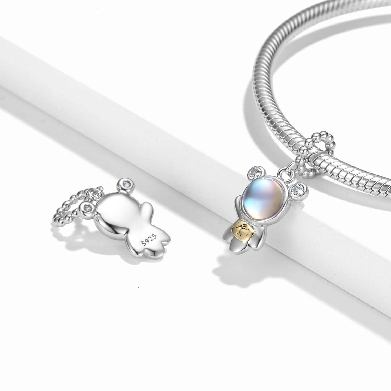 Pangama Jewelry Glowing Bear Dangle Charm