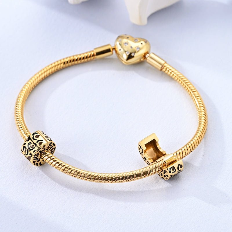 Pangama Jewelry Gold Leopard Print Clip Charm