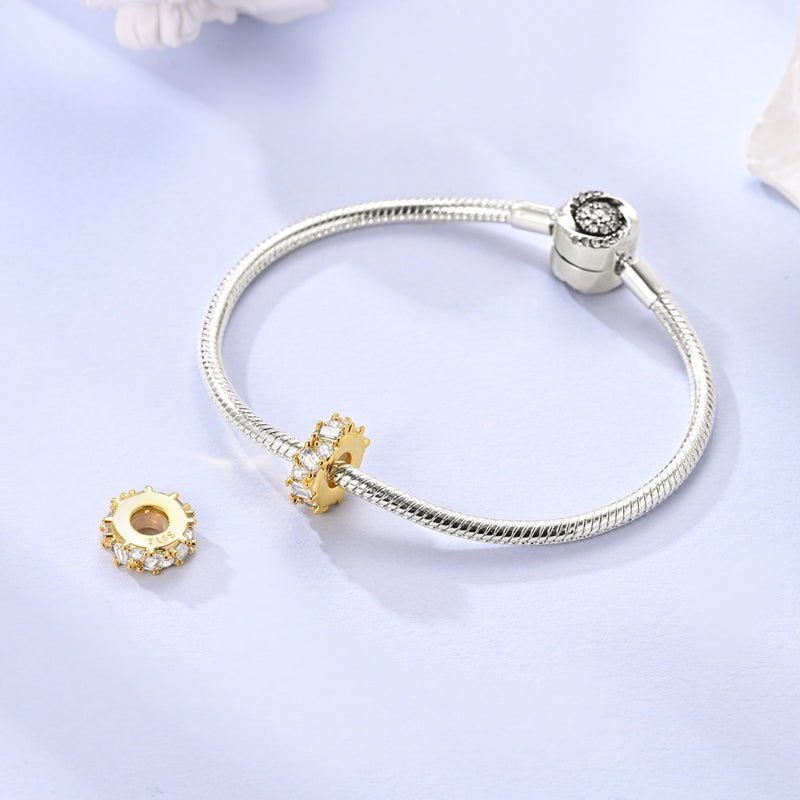Pangama Jewelry Golden Crystal Elegance Charm