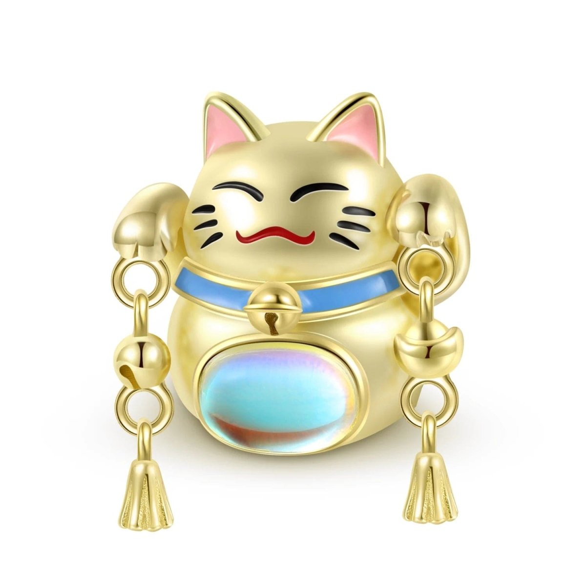 Pangama Jewelry Golden Lucky Cat Charm