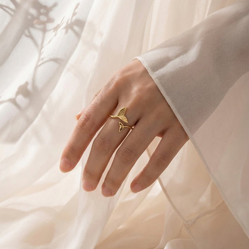 Pangama Jewelry Golden Mermaid Tail Adjustable Ring