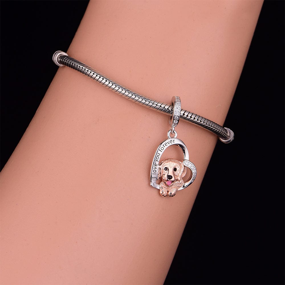 Pangama Jewelry Golden Retriever Dog Charm