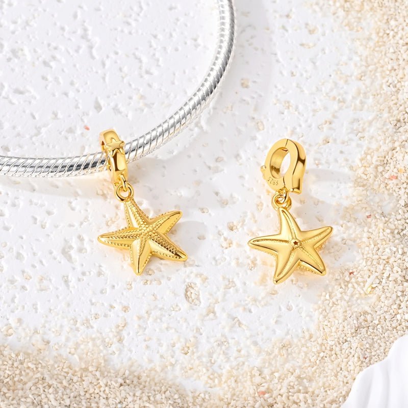 Pangama Jewelry Golden Starfish Dangle Charm